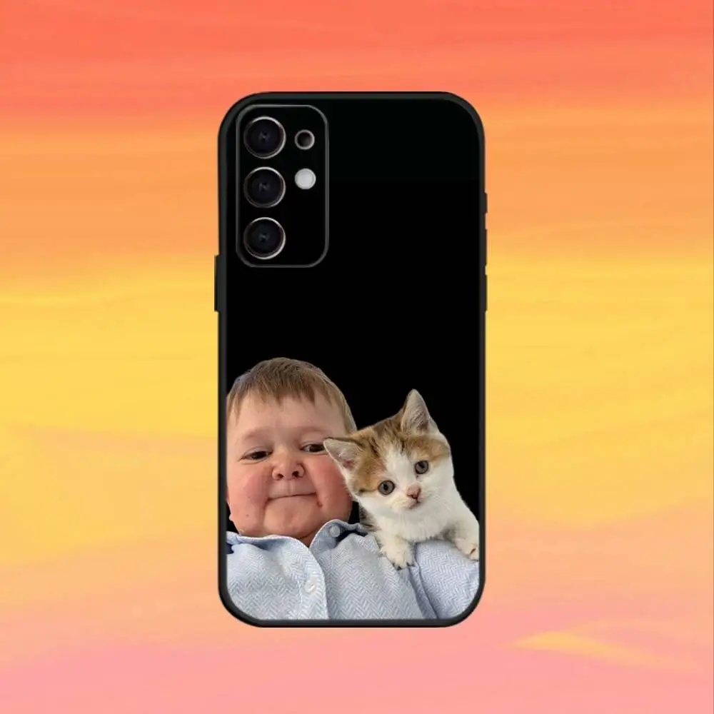 Śmieszne etui na telefon z Hasbulla Babaite na Samsunga S25, S24, S21, S22, S23, S30, Ultra, S20, Plus, Fe, Note, 10, 9, 5G, czarne.