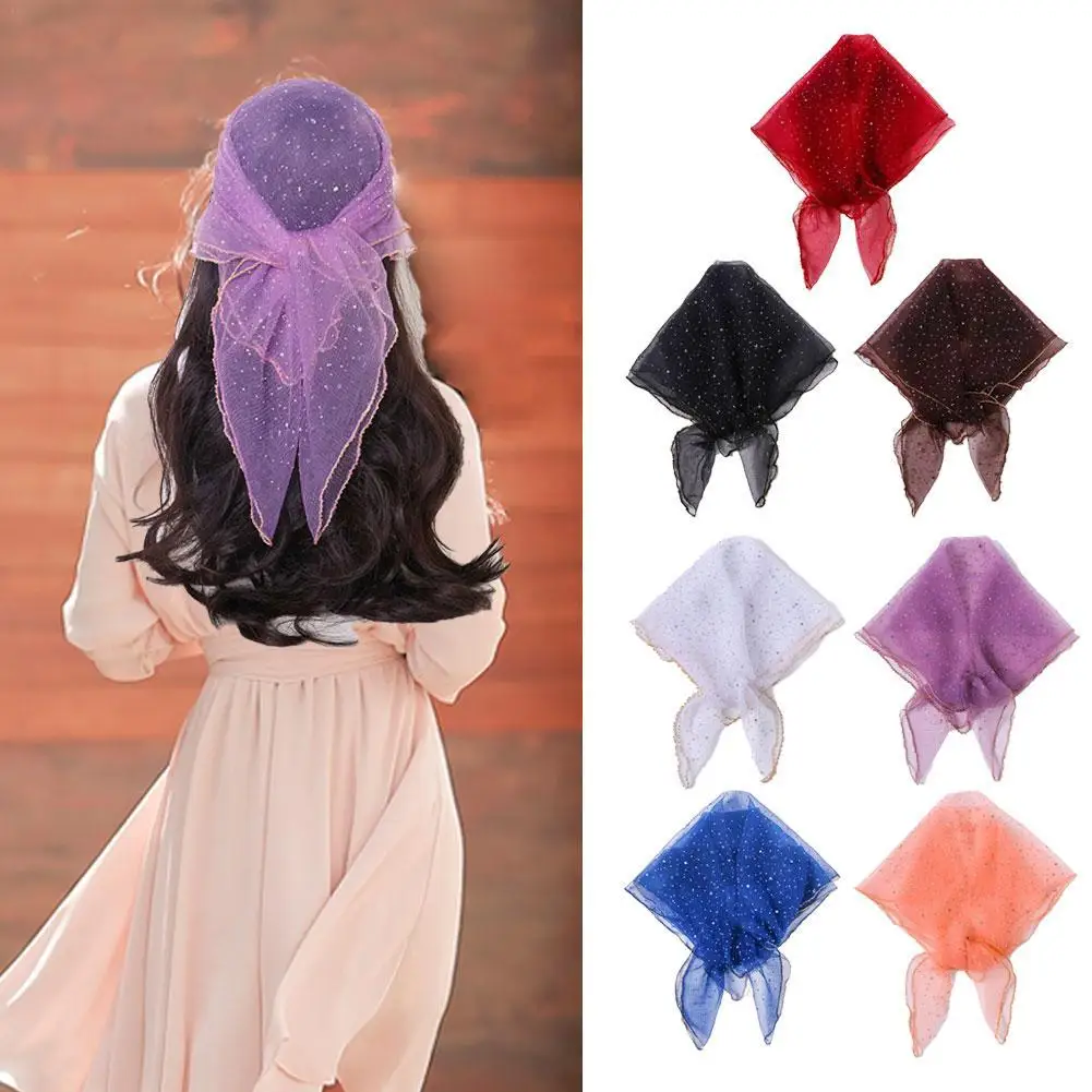 

Платок Femme, модный Bufandas, женский мусульманский хиджаб, кружевная вуаль с блестками, тюлевой шарф, шаль, прозрачный сетчатый платок Femme Musulman