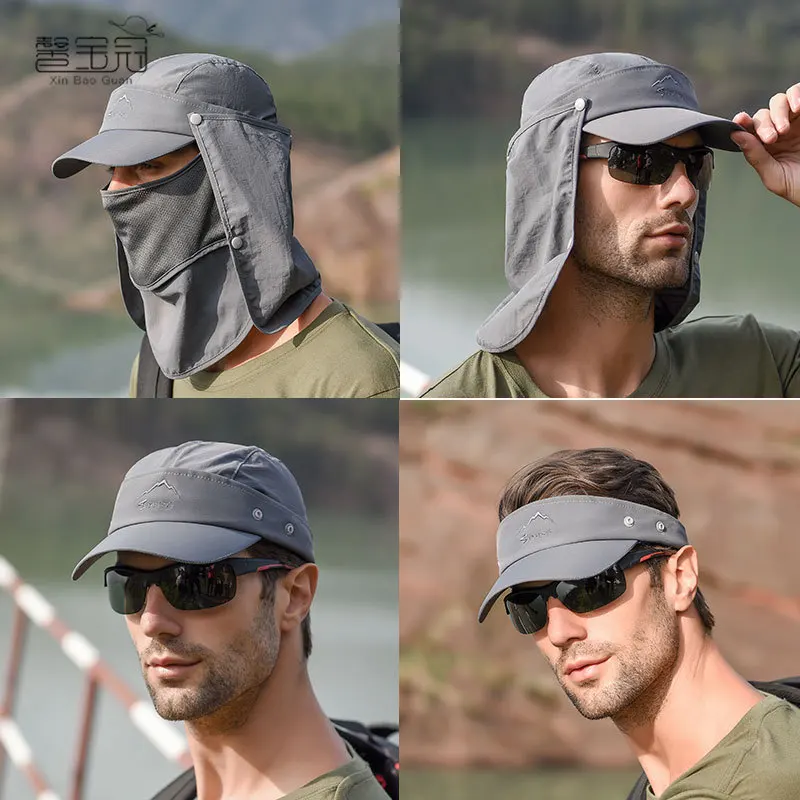 

Multifunctional Sun Hat Outdoor Fishing Cap Men Sun Protection Hat Summer Dry Hat Baseball Cap Women Warm M577