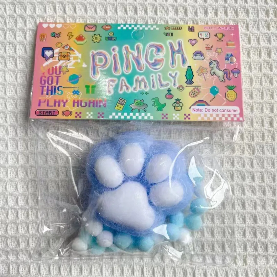 لعبة الضغط على مخلب القطط اللطيفة - لعبة مضادة للقلق لتخفيف الضغط، هدية فيدجيت بطيئة الارتفاع #3