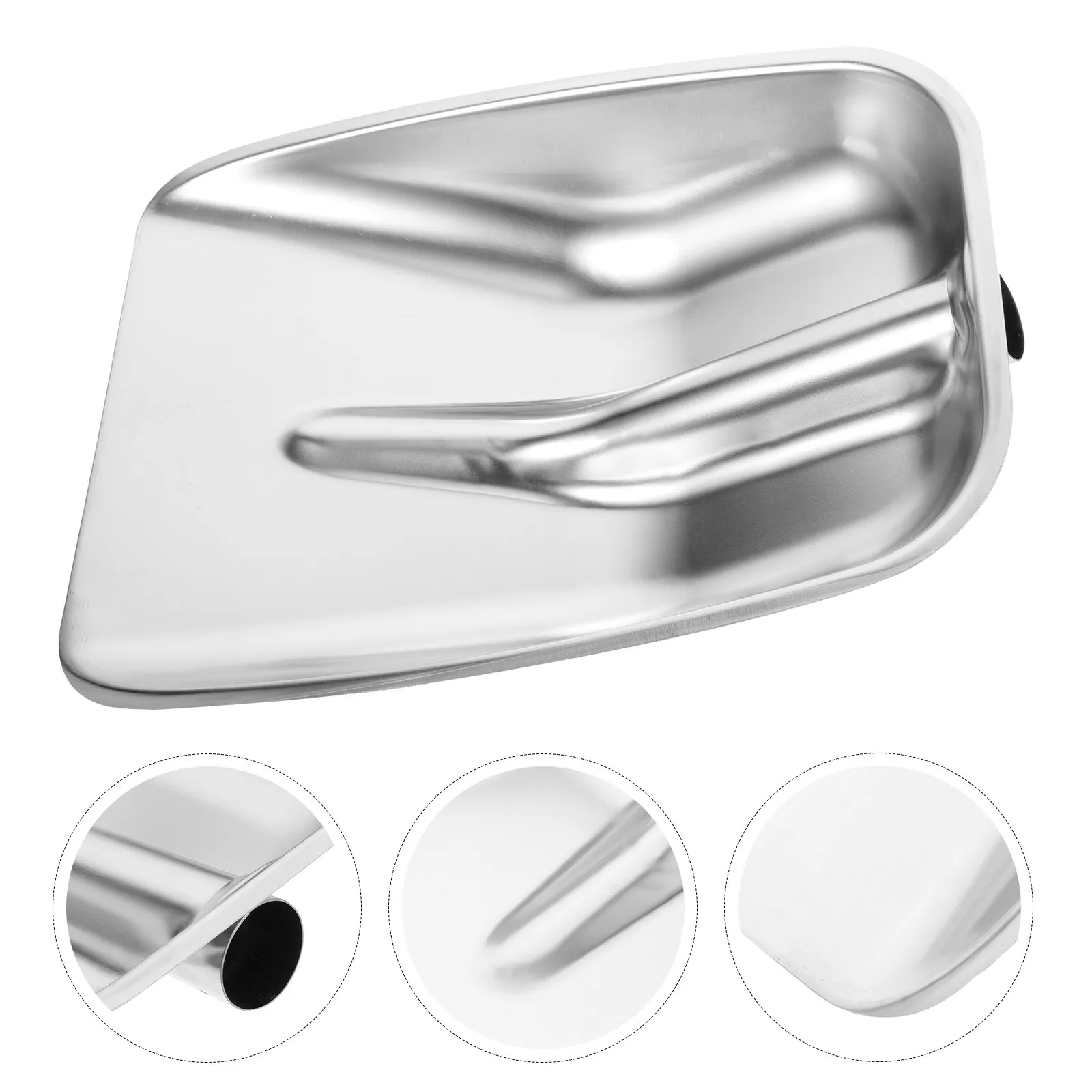 

Портативная маленькая лопата для уборки снега из нержавеющей стали, сверхпрочная, легкая, всесезонная, для автомобилей, подъездных путей, дорожек, террас