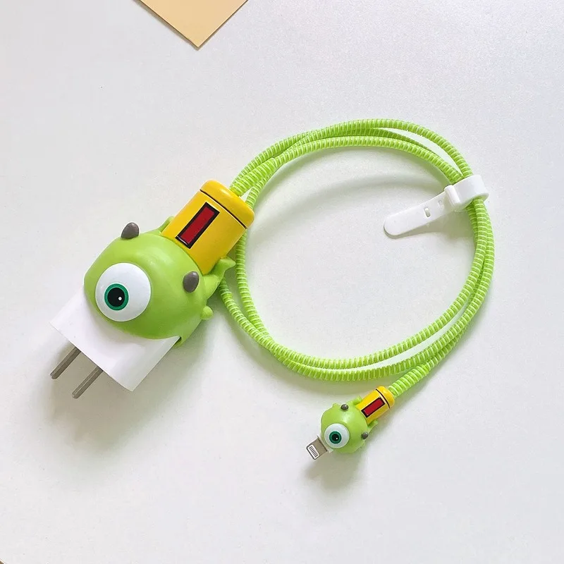 Disney Cartoon Stitch Mobile Phone Data Cable Protective Cover 20w Data Cable Decorative Cover Lilo & Stitch Peripherals