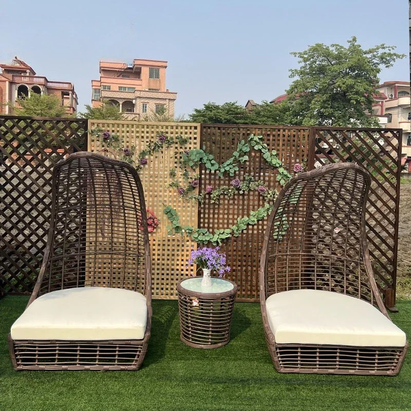 Outdoor Furniture Courtyard Garden Vine Sofa Beach Beach Pool Creative Lounges Hotel Clubhouse Resort Loungers