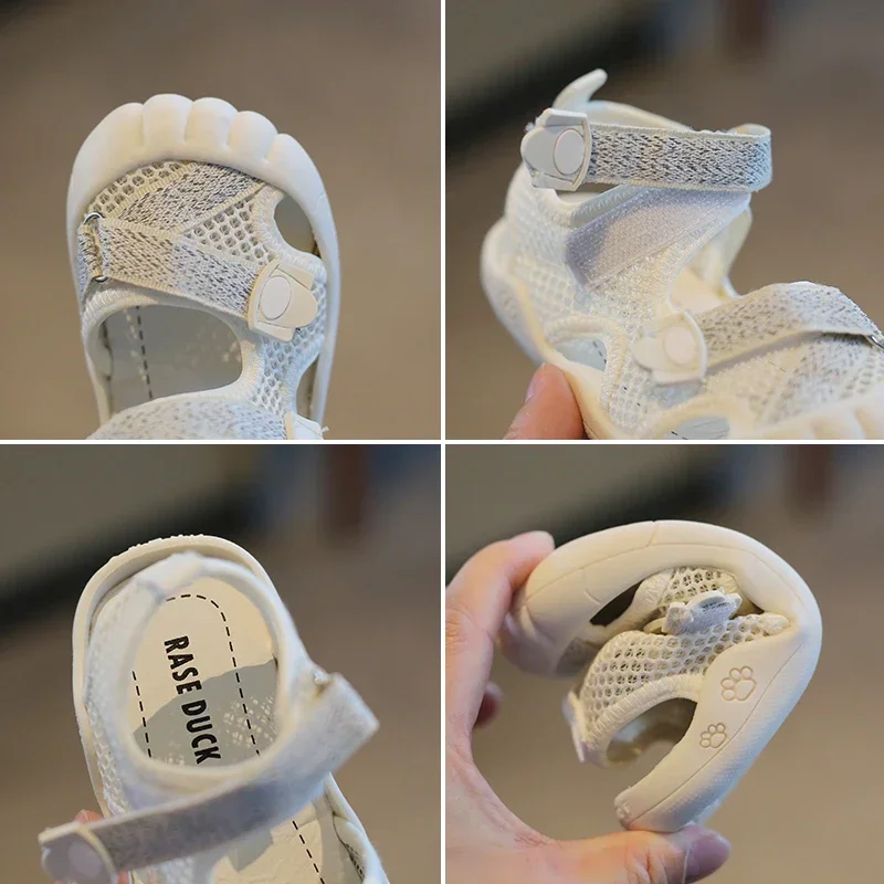 Summer Baby Girls Boys Sandals Infant Toddler Shoes Soft Bottom Non-slip Children Casual Beach Sandals Kids Anti-collision Shoes
