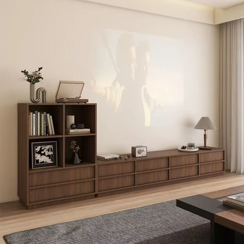 Mueble TV estilo medieval, salón, lado doméstico, línea ósea, cajón