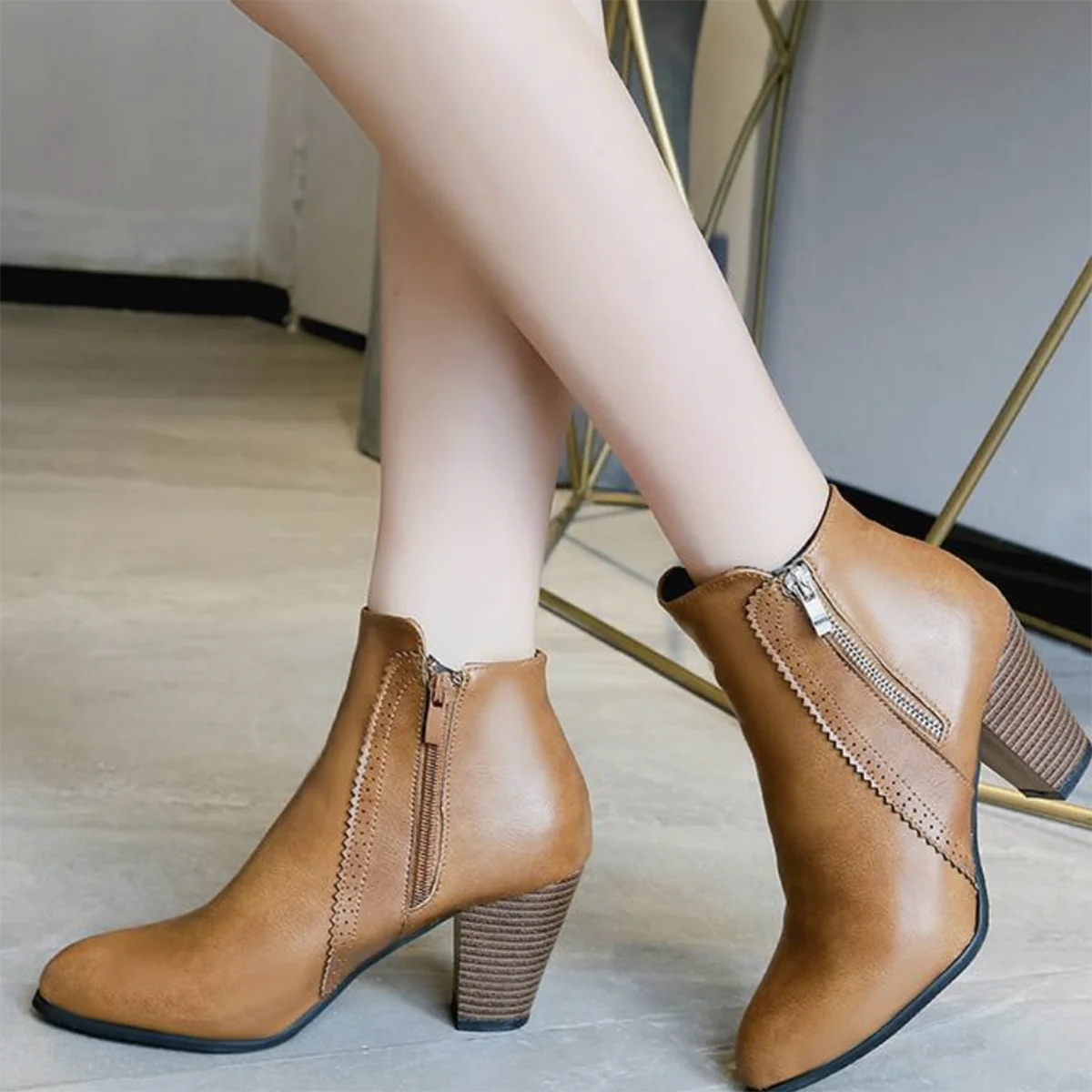 Jesienna Kolekcja Damskie Botk – Women'S Fashion Riding Boots recenzja i cena