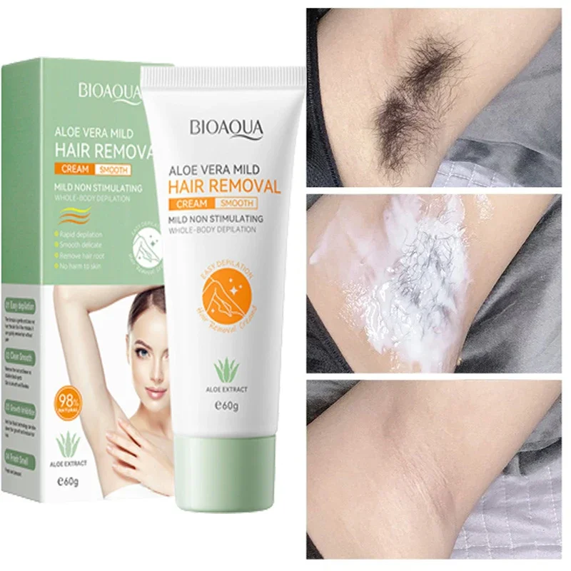 Fast Hair Removal Cream Painless Hair Growth Inhibitor Arm Armpit Legs Permanent Depilatory for Men Women Beauty Health Care2024