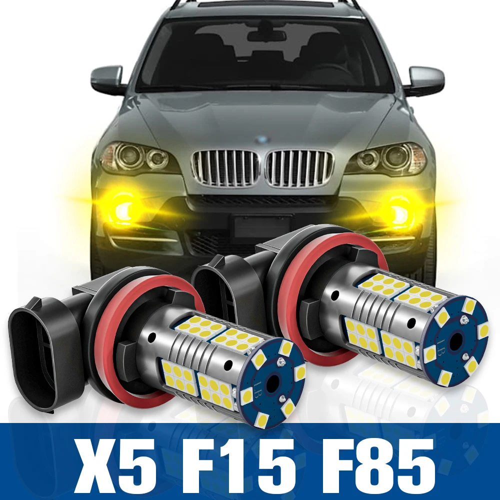 

2pcs LED Fog Light Blub Lamp Accessories Canbus For BMW X5 F15 F85 2013 2014 2015 2016 2017 2018