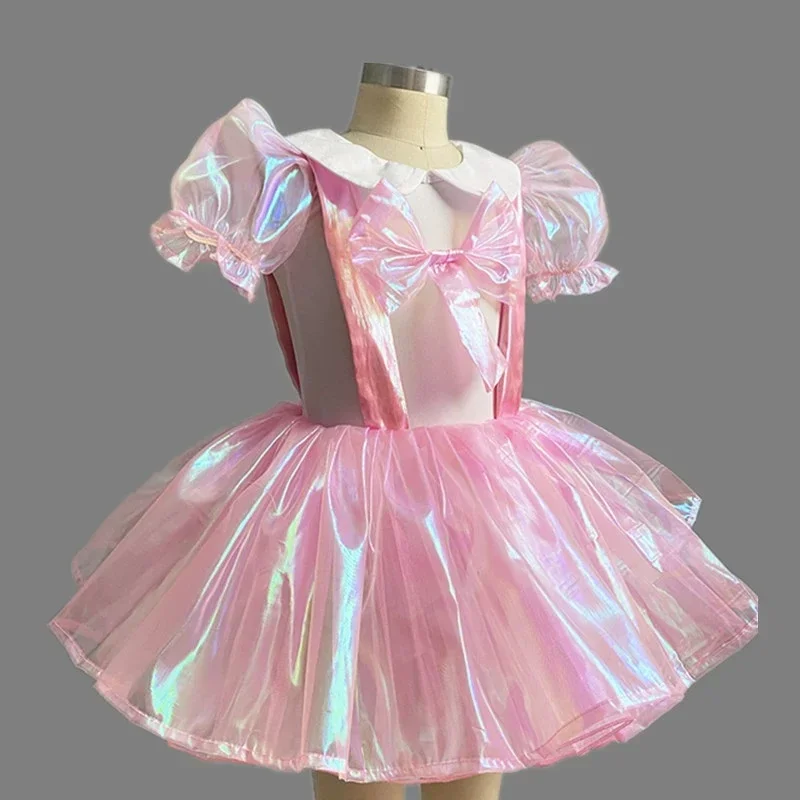 

Детская бальная одежда, расшитое блестками платье-пачка для современного танца, костюм для джазового танца для девочек, сценическая одежда, фестиваль, празднование, современный танец