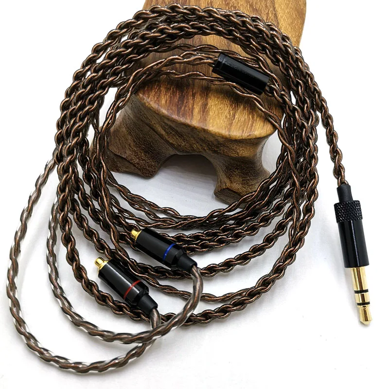 RY-C09 mmcx สายทองแดงเดี่ยวคริสตัล super soft wire ซ่อมอัพเกรดปลั๊กโลหะ ie800 ลวด DIY สายหูฟัง