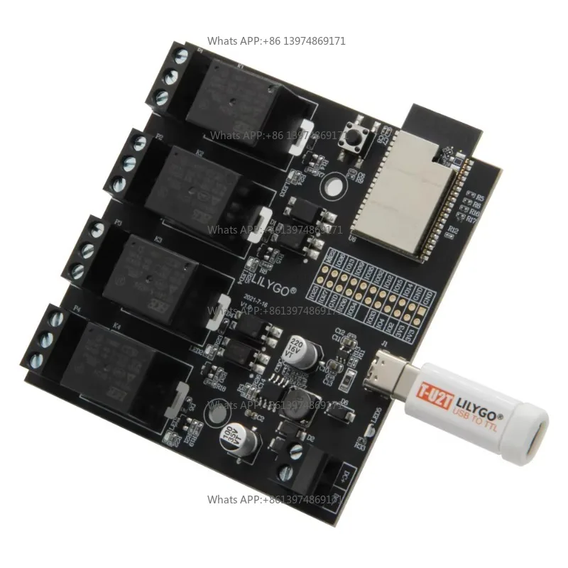 ESP32 4-Channel 5V DC IO Relay Module WiFi Bluetooth Supported Smart Control Electronic Component Accessory