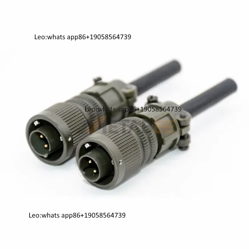 MIL-DTL-5015 Circular Connector 3 Pin MS5015 10SL-3 Kit Solder Cup Threaded Coupling 13A Industrial Servo Power Silver Plated