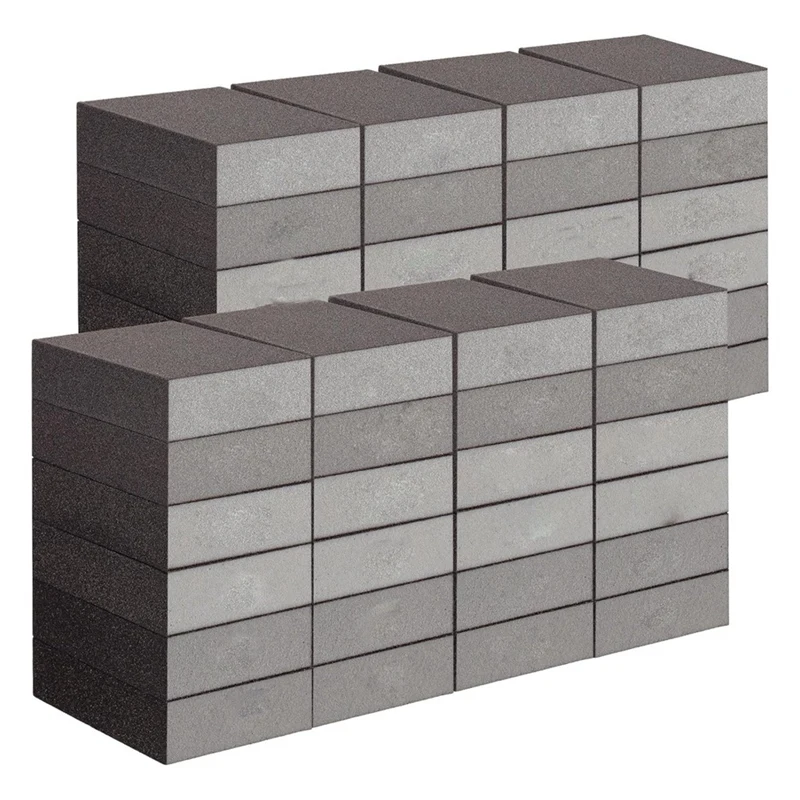 48 Pcs Sanding Sponge Fine Coarse Sanding Block Set Reusable Sandpaper Block 60/80/100/120/180/220 Grit