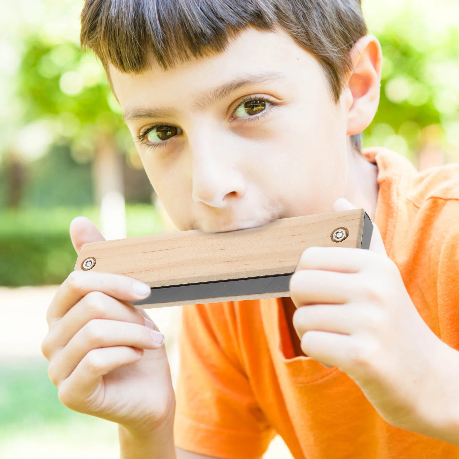 

Wooden Harmonica Musical Toy Instrument Rich Sound for Kids Perfect Gift Mundharmonika Harmonica Children Plaything