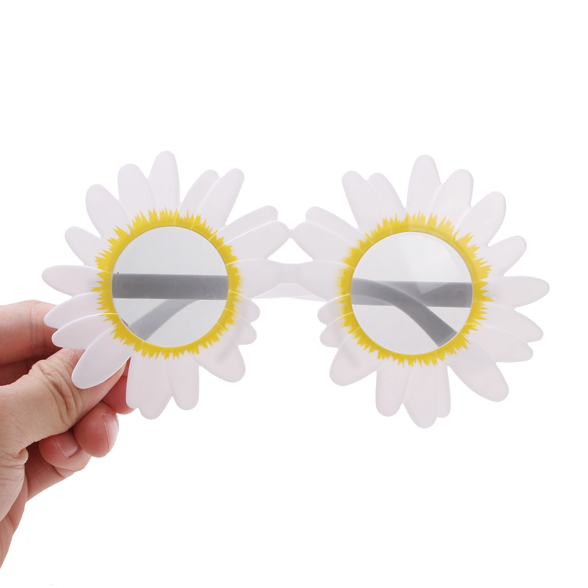 Sonnenblumen-Sonnenbrille, kleine Gänseblümchen-Form, Sonnenbrille, lustige Party, dekorative Brille, Kunststoff, Sammeln, Picknick, Fotografie-Requisiten – Detail 15