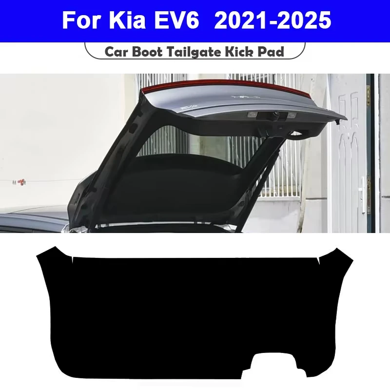

Защитная накладка на багажник для Kia EV6 2021-2025, кожаная, для задней двери багажника, защита от грязи, аксессуары для интерьера автомобиля