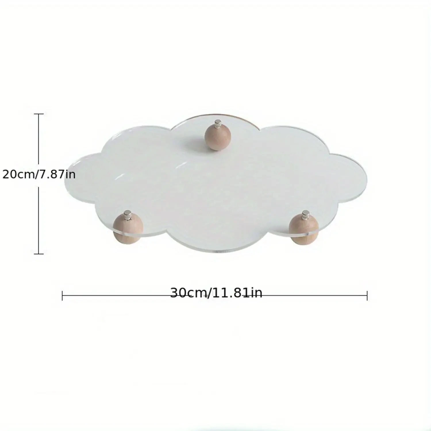 Modern Simple Acrylic Dessert Table Decoration Afternoon Tea Dim sum Display Frame Cloud Cake Plate