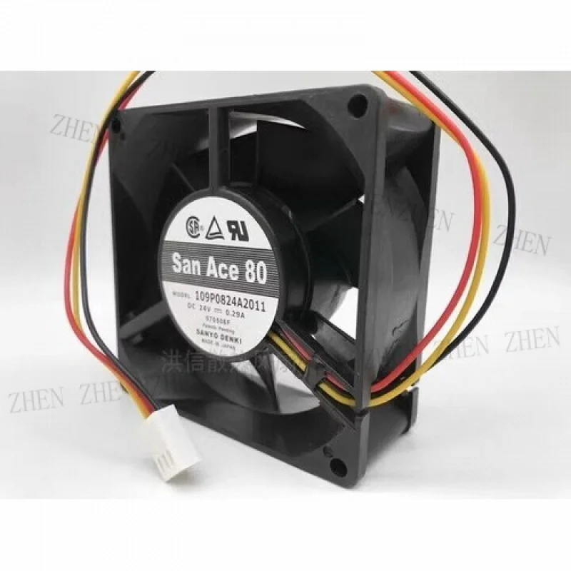 Y for 109P0824A2011 8032 DC24V 0.29A 8CM 3-Pin Inverter Cooling Fan