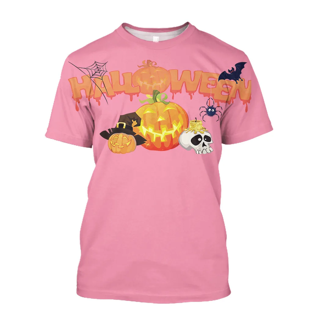 Jumeast Halloween Day Pumpkin 3D Graphic T-Shirts Jack OLantern Printed T Shirty Anime Baggy Shirt Alternative Mesh Clothing 7XL