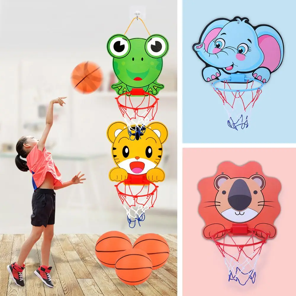 

Elephant Tiger Dinosaur Outdoor Indoor Parent-child Game Toy Sports Basketball Hoop Kit Cartoon Animal Basketball Stand