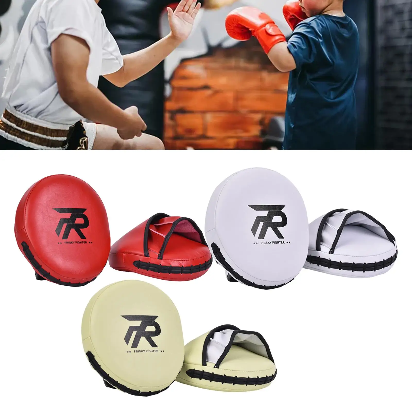 Curved Punching Mitts Gloves Sparring Workout Coaching Punch Mitts Focus Mitts for Muay Thai Taekwondo Sanda Martial Art Karate