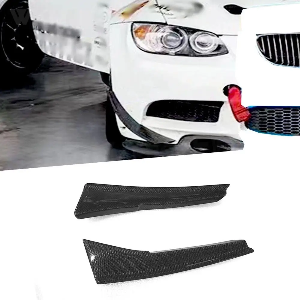 

Carbon Fiber Front Bumper Side Trim Canards Winglets FRP Fins Shark Stickers G Style For BMW 3 Series E92 E93 M3 2008-2013