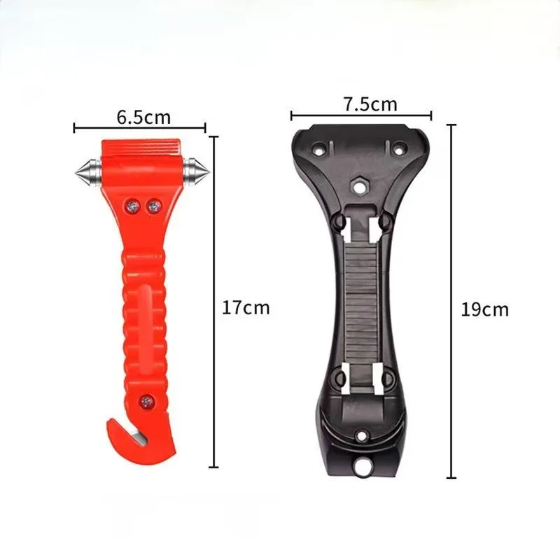 Car broken window emergency escape hammer two-in-one high hardness carbon steel safety hammer car truck bus seat belt cutter