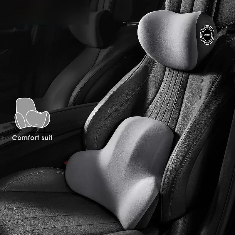 

Memory foam car headrest, lumbar support, car seat pillow, neck pillow, long-sitting lumbar support car Accessories