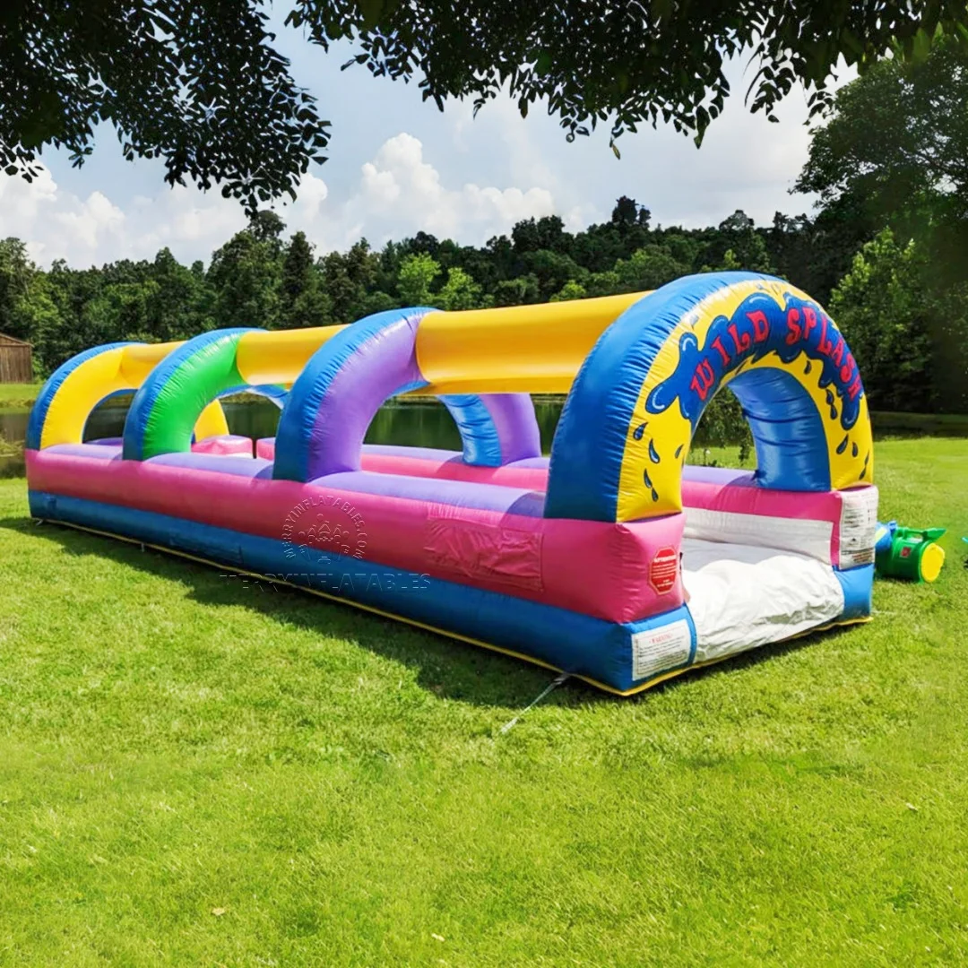 Inflatable Single lane Slip N slide water slide slip splash water pool slide backyards outdoor water pool playground