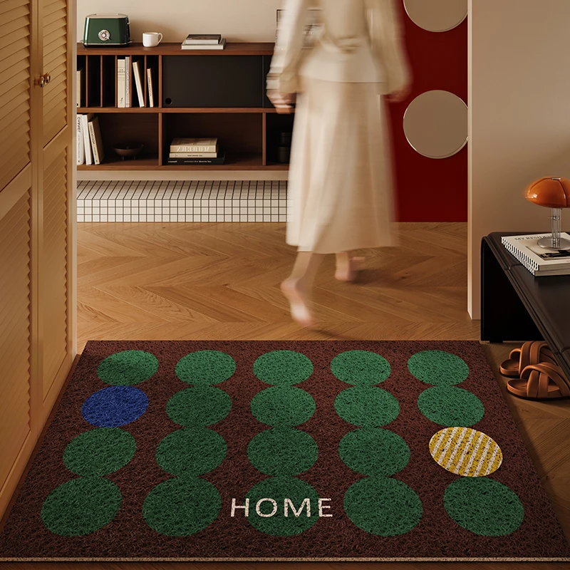 Polka Variation Medieval Silk Ring Floor Mat 2025 New Entry Door Foot Mat Premium Outdoor Entrance Door Mat