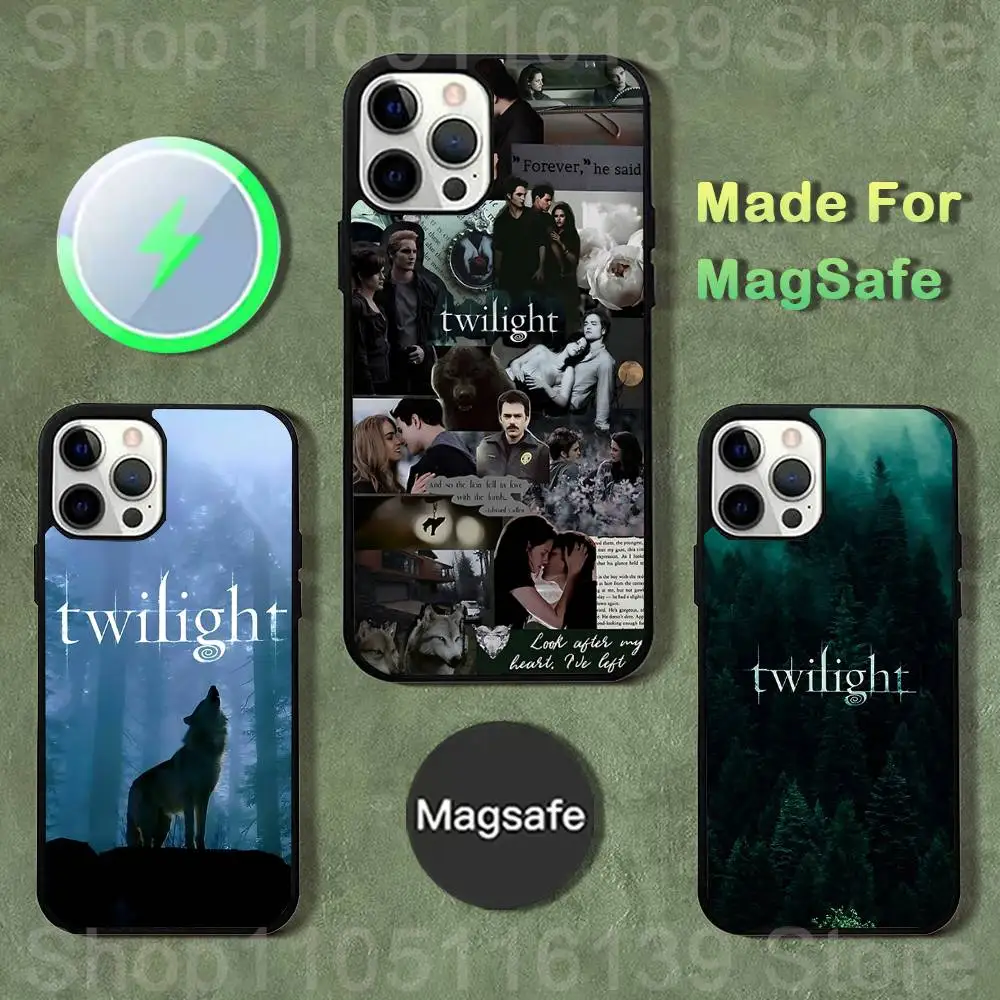 

Team Edward Jacob T-Twilight Case For iPhone 17,16,15,14,13,12,11,Pro,Max,Plus,Mini,SE4,E Magnetic Magsafe Wireless Charging
