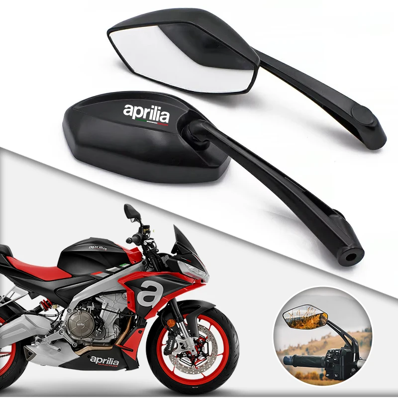 2pcs Motorcycle Modified Rearview Mirrors Alloy ABS Accessories For Aprillia Tuareg 660 RSV4 RS660 TUONO V4 SRMAX R&G Tuono660