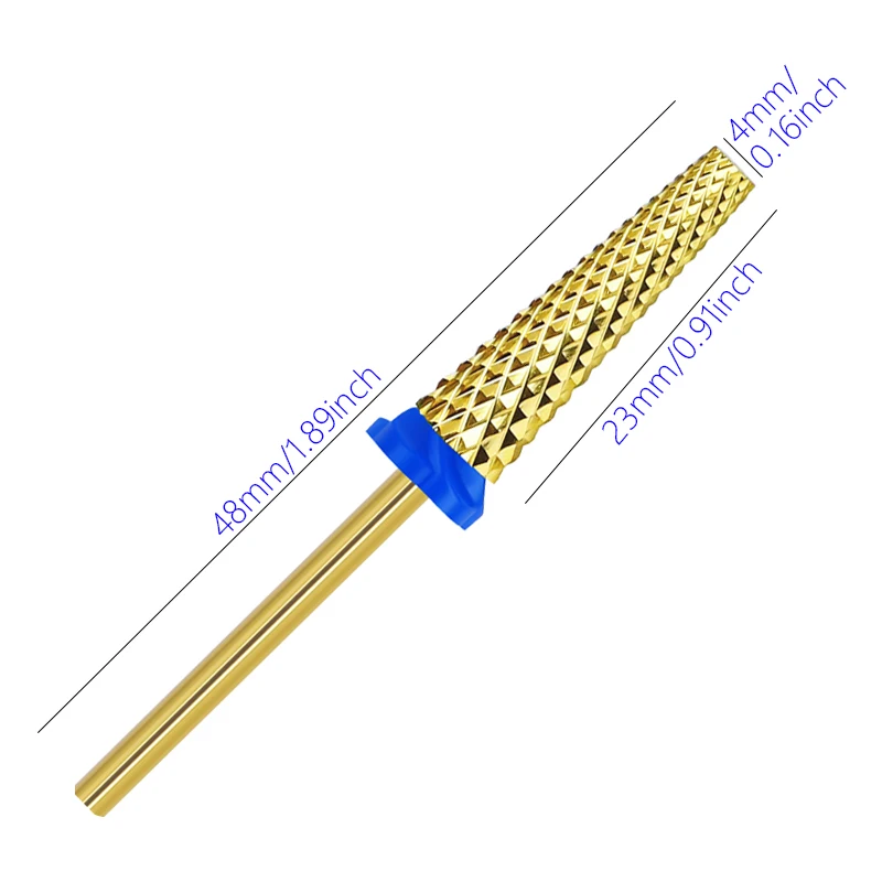 Brocas para uñas, cabezal de pulido de uñas, cabezal de pulido Ultra largo de 23mm, cabezal de pulido especial para taladro eléctrico de uñas