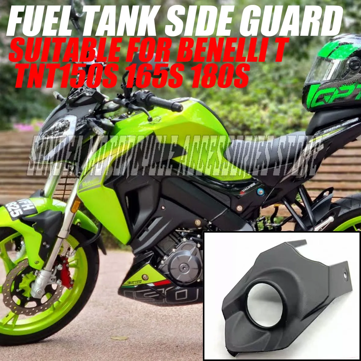 

Applicable to Benelli TNT150S 165S 180S motorcycle fairing shell left and right fuel tank side cover guard plate brand new