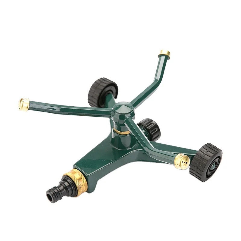 

3 Arm 360 Degree Metal Spike Garden Sprinkler Lawn Garden Irrigation System