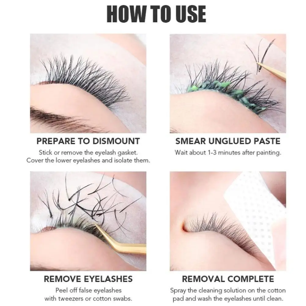 Lash Glue Remover Professional False Eyelash Glue Remover Non-irritating Adhesive Gel Remover Make Up Remover Cream