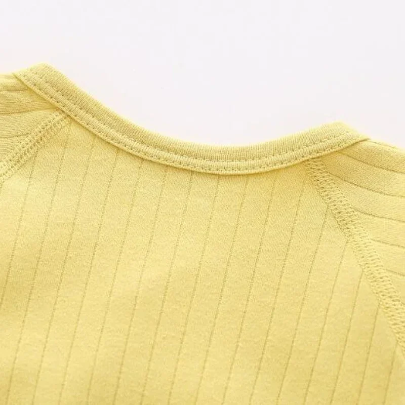 0-6M للجنسين الوليد رومبير القطن الصلبة لينة الجناح تصميم بذلة ربيع الخريف #6