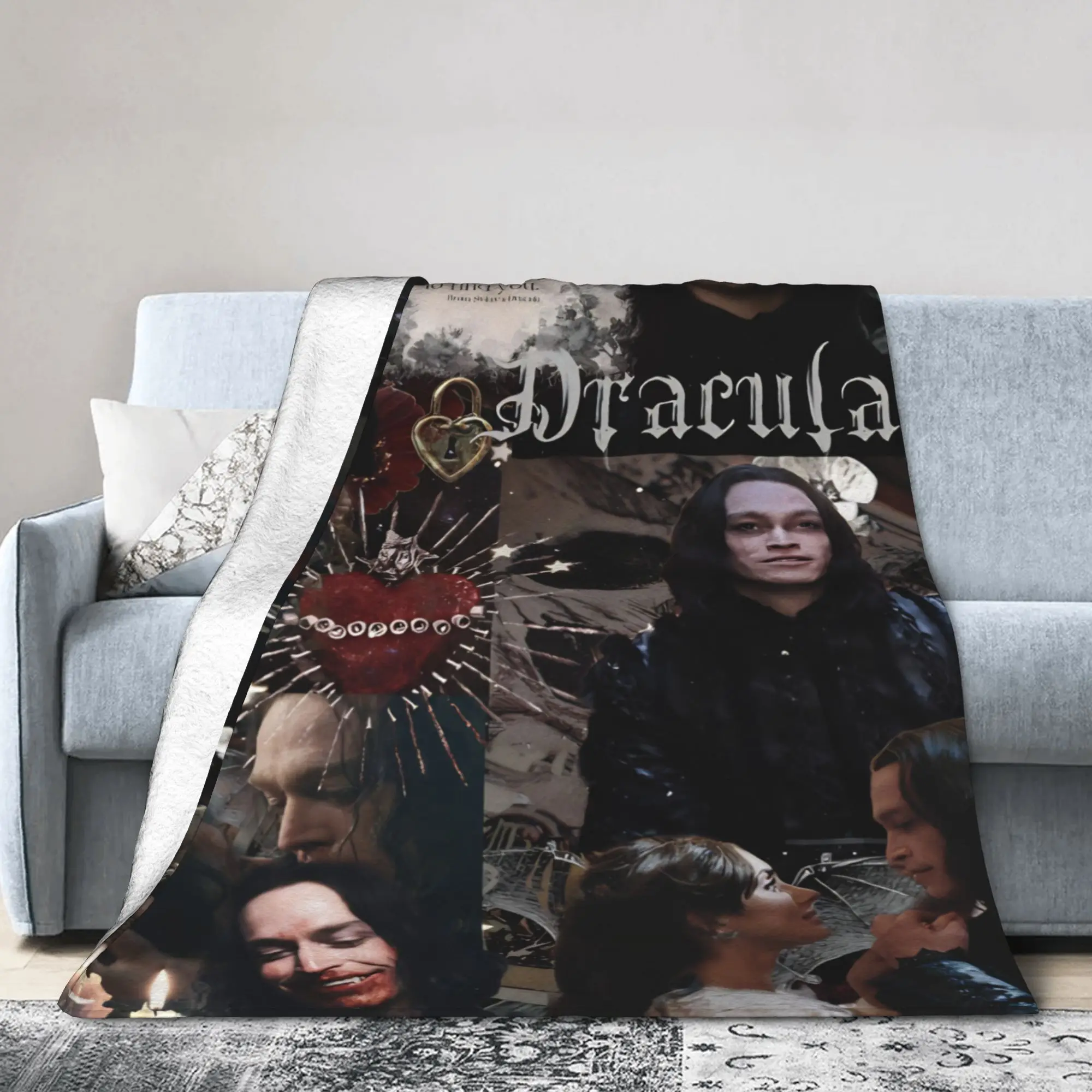 Comfortable Dracula A Love Tale Blanket Accessories Bed Decorative  Blanket Throw Ultra-Soft Flannel for Outdoor