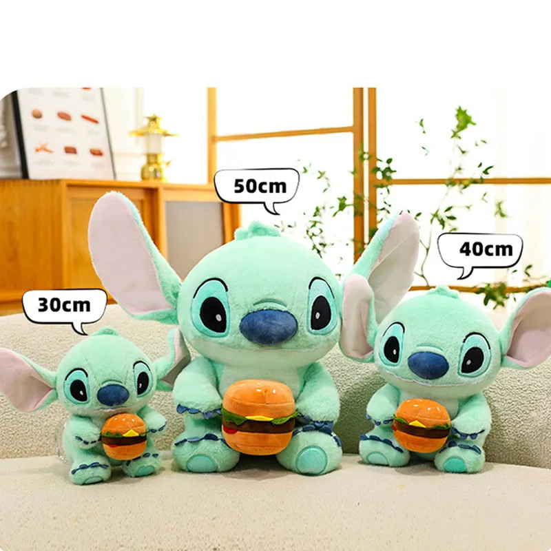 

30-50 см Disney Лило и Стич плюшевая игрушка мультфильм милый аниме Гавайи гамбургер Стич кукла мягкая плюшевая игрушка подарок для детей на Рождество