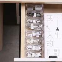 Dustproof Organizer Cable Box Hub Organizer Box Desktop Data Cable Organizer Box Mobile Phone Charging Cable Power Cable Buckle - Image 3
