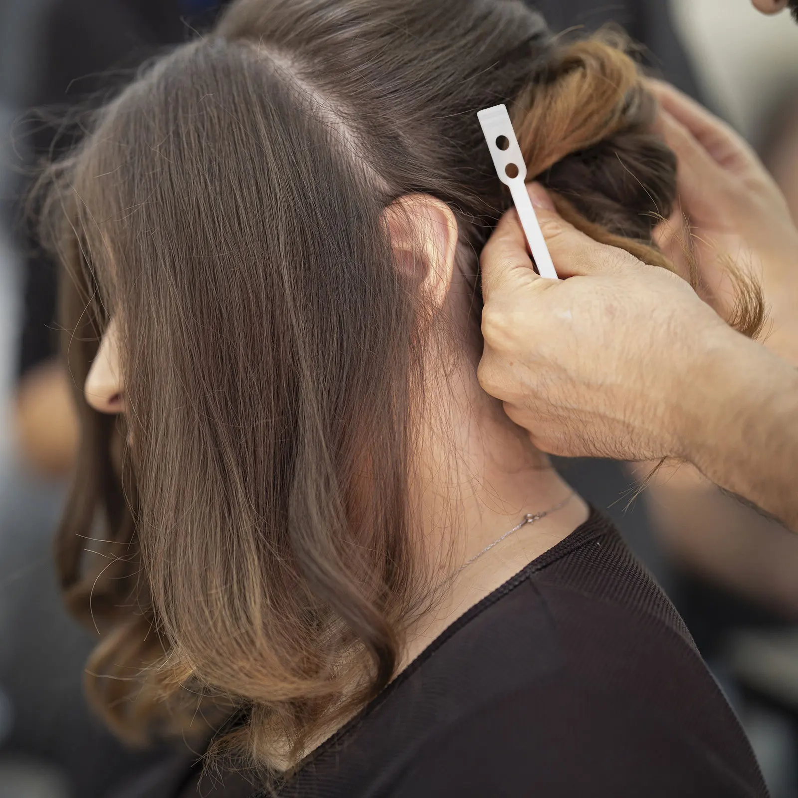 35 قطعة قضيب بيرم أربطة مرنة للنساء المطاط بكرة الشعر شفافة لينة آمنة المشبك تجعيد الشعر طقم تصفيف الشعر الأسطوانة الفرقة ل قصيرة #4