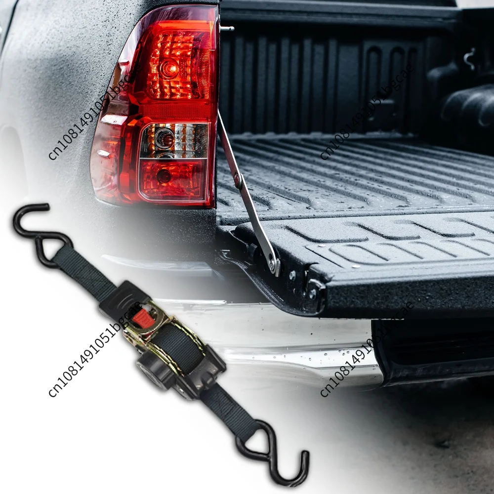 Retractable Ratchet Straps 1543lb Break Strength Auto Retract Ratchet Tie Down Straps Tension Rope for Boat ATVs Bikes Trailer