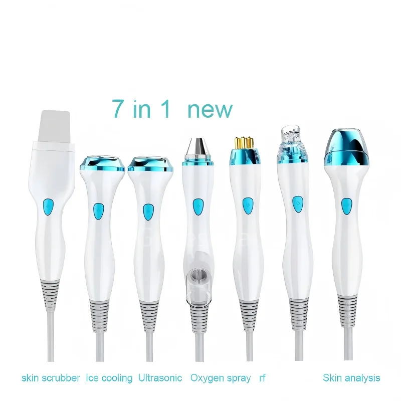 

Smart Ice Blue Device Plus Handle Skin Scrubber lon Spray Gun lon Bubble Pen 7 Types Of Handles Ice Blue Machine Accessory
