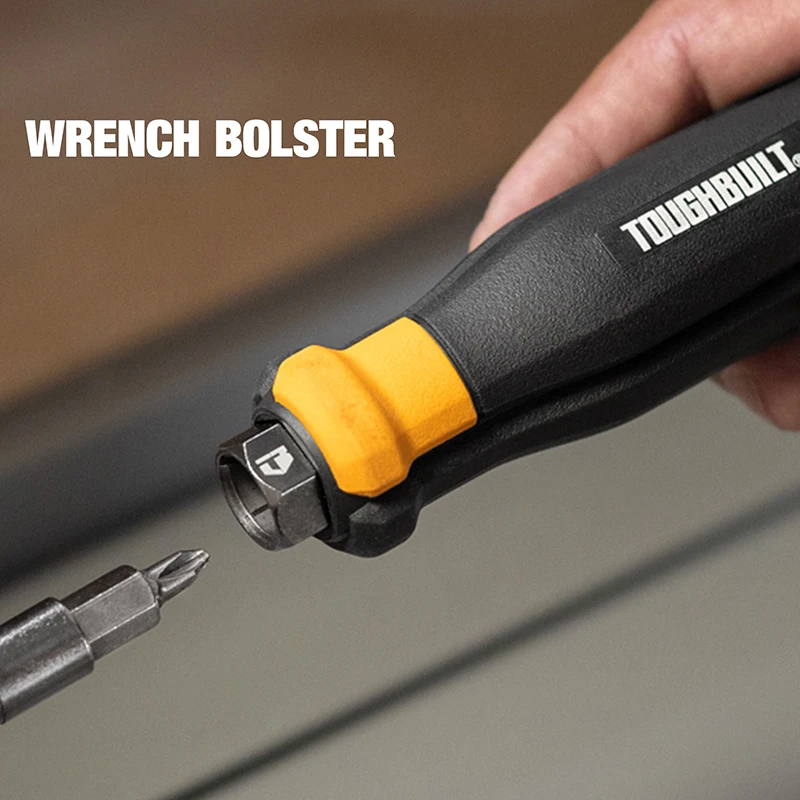 TOUGHBUILT TB-H5-M-40 Multi Functional Screwdriver Wear Resistant Tools 12-In-1 Multi Bit Driver