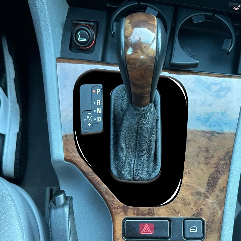 Панель управления с наклейкой для BMW E39, черная, автоаксессуары