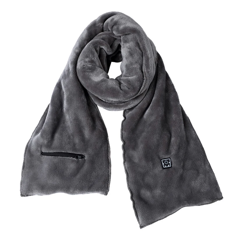 

Women's Soft Floral Pattern USB Heating Warm Scarf Wholesale TYPE C Washable and Cold Protection