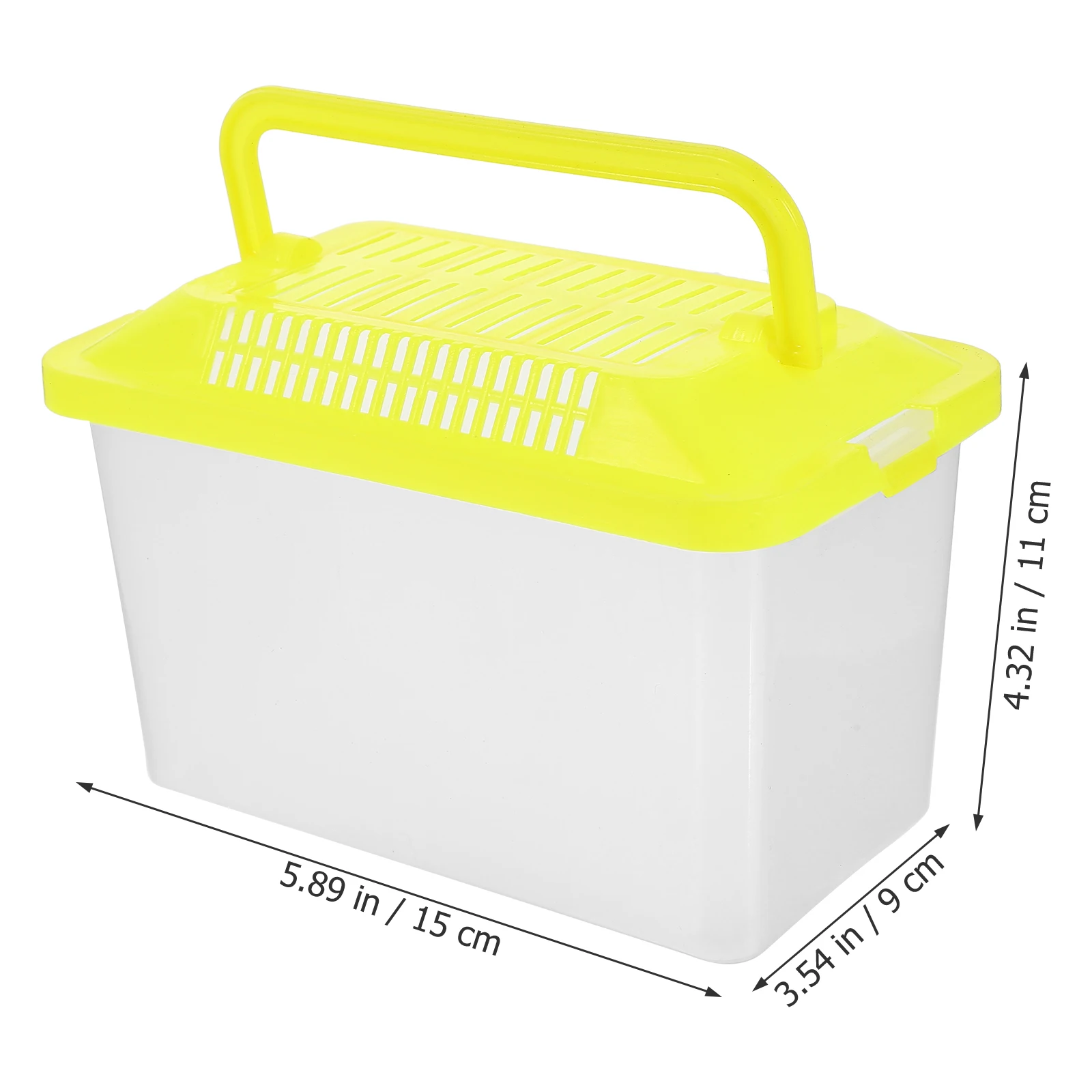 Transparent Turtle Box Plastic Handheld Fish Tank Creative Design Environment for Reptile Pet Carrier Breeding