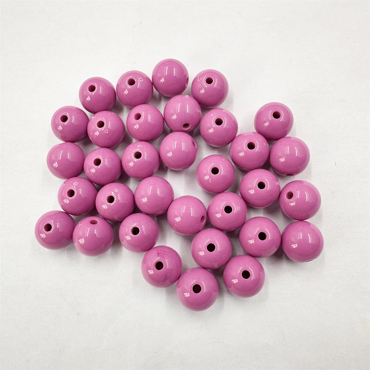 10mm 50pcs Multicolor Solid Color Acrylic Round Loose Beads For Jewelry Making DIY Bracelet Necklace Material Components