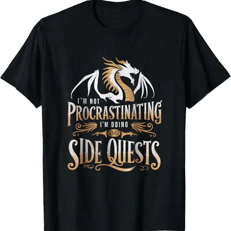 I'M Not Procrastinating Doing Side Quests Dragon T Shirt