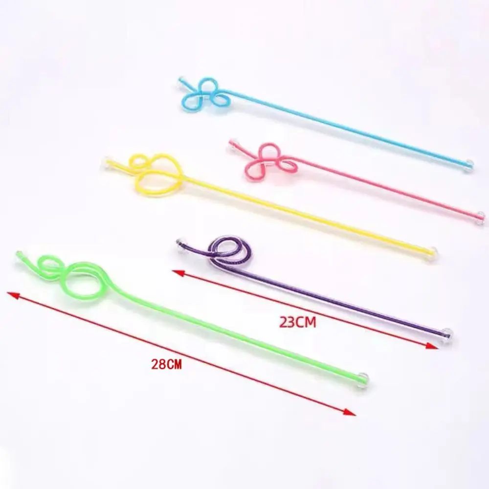 4Pcs Creativity Spiral Acrylic Swizzle Sticks Color Portable Drink Stirrers Small Gift Cocktail Stirrers for Bar